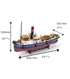 Sanson Tugboat. 1:50 Wooden Model Ship Kit (R/C Compatible)