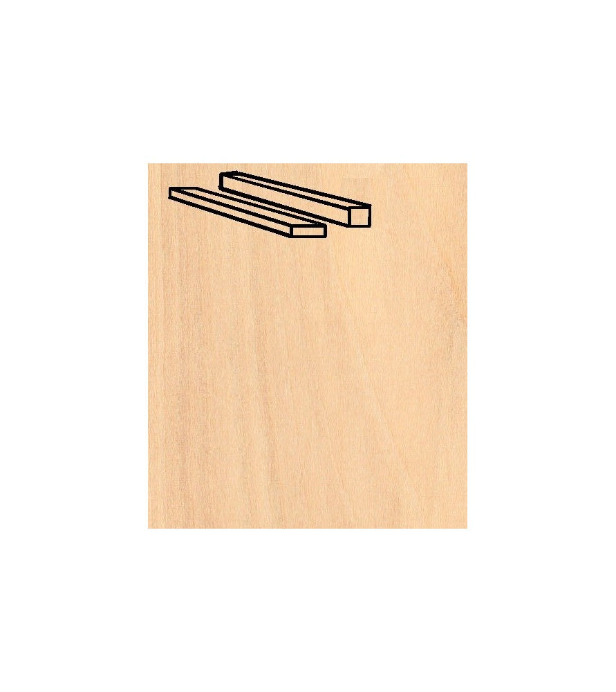 Birch Strips Pack 1 x 2 x 914 mm (25 Pcs.)