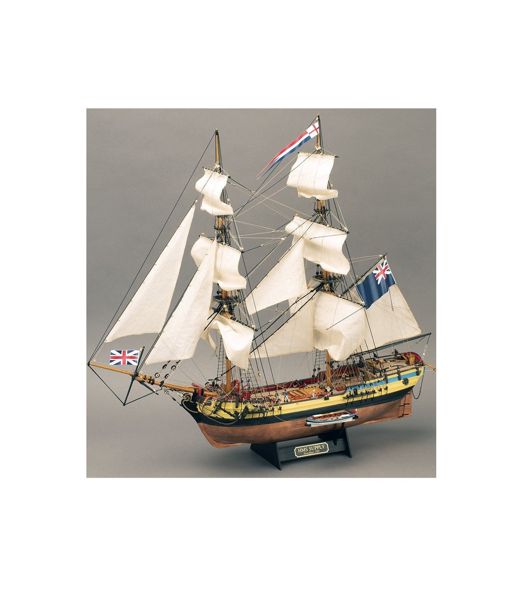 First Fleet Brig HMS Supply. 1:50 Wooden Model Ship Kit